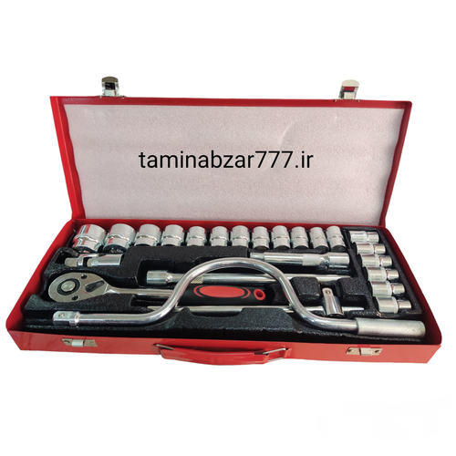 جعبه بکس 24 پارچه پرو باس مدل 24pcs کروم وانادیوم